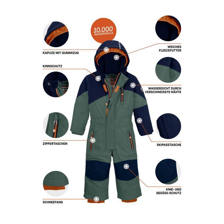 KILLTEC KILLTEC Kesley Mini Skijacke Kinder - Lorbeere - 8 | SportScheck