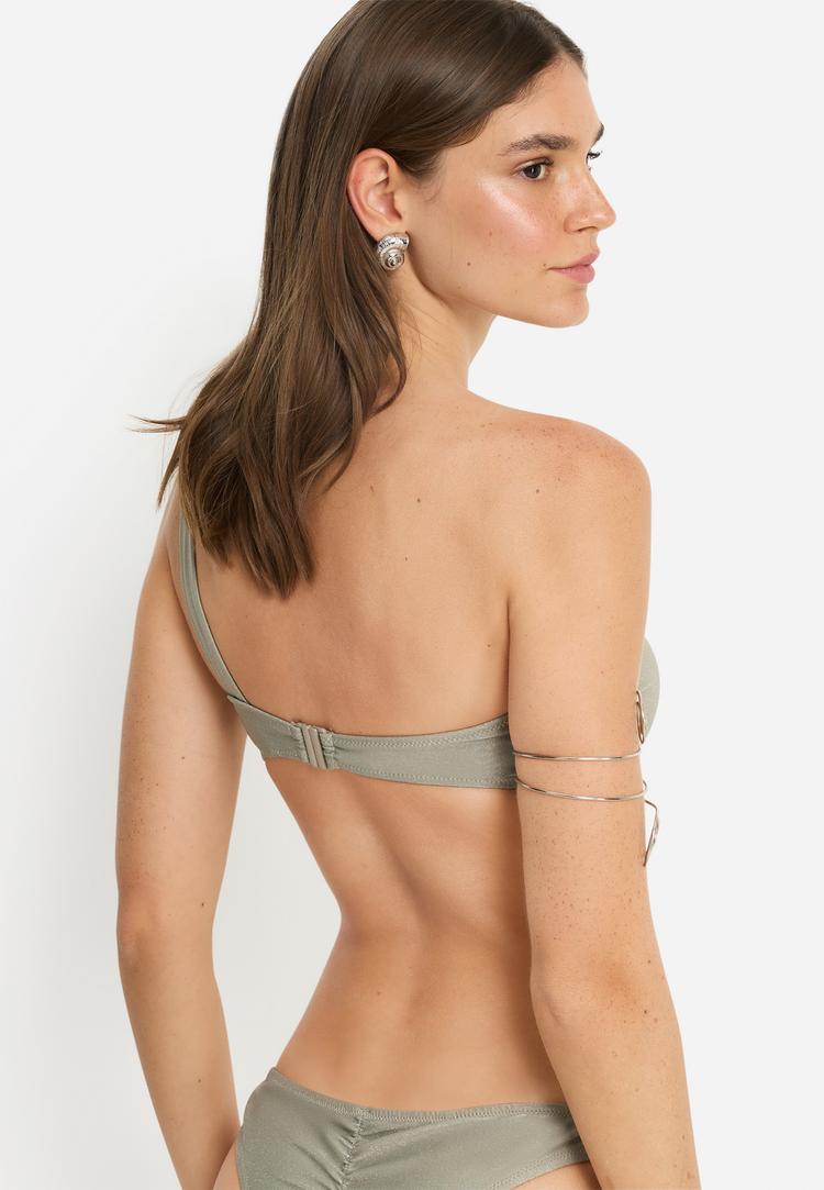 LSCN by Lascana LSCN by Lascana Bandeau-Bikini-Top Bikini Oberteil Damen - sage grey - 0 | SportScheck