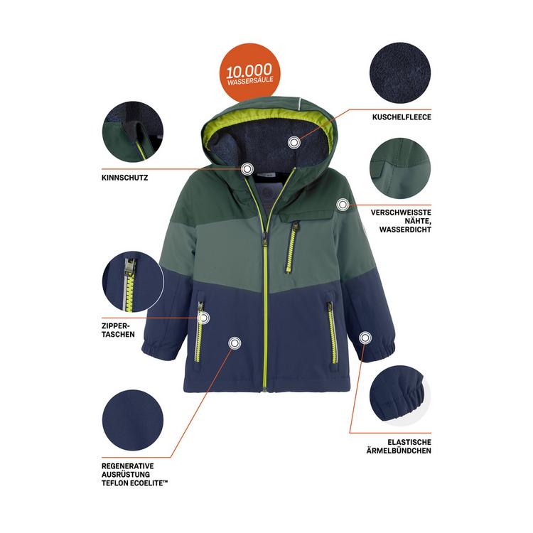 first instinct by killtec first instinct by killtec FISW 3 Skijacke Kinder - Tannengr&uuml;n215 - 8 | SportScheck