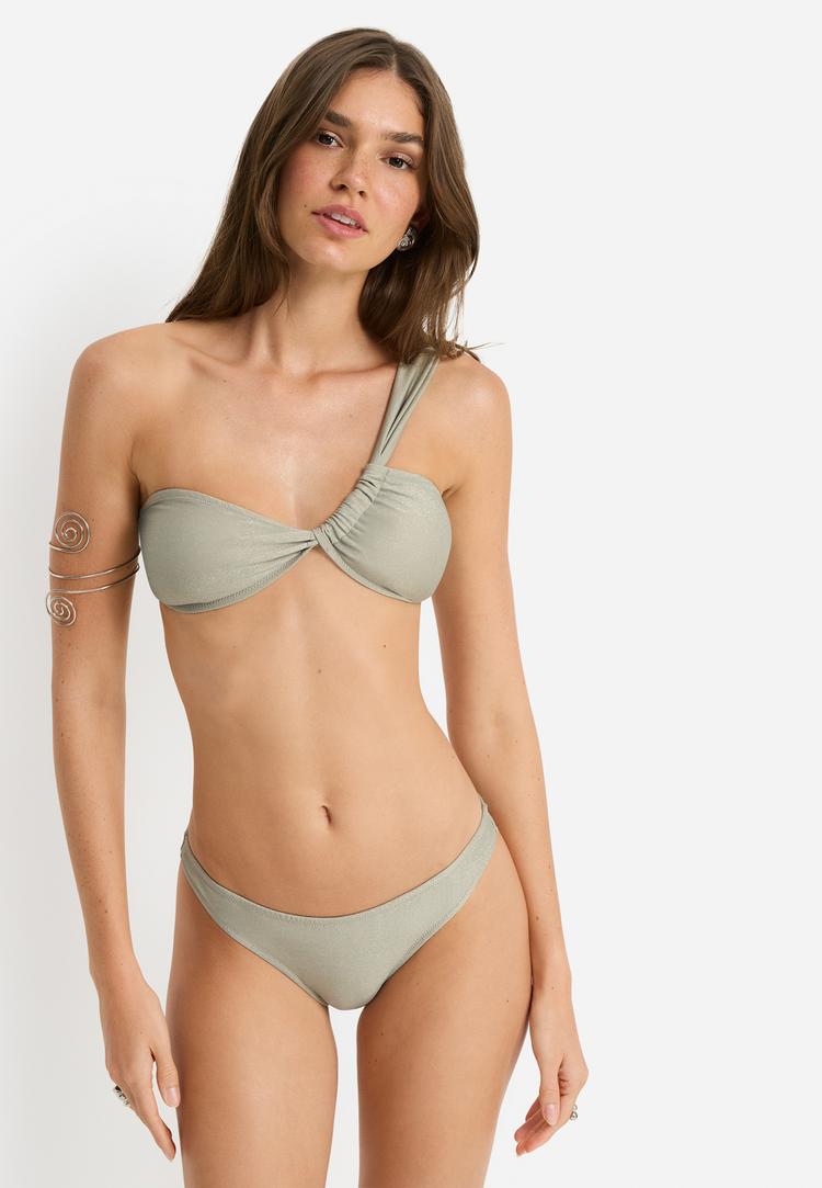LSCN by Lascana LSCN by Lascana Bandeau-Bikini-Top Bikini Oberteil Damen - sage grey - 4 | SportScheck