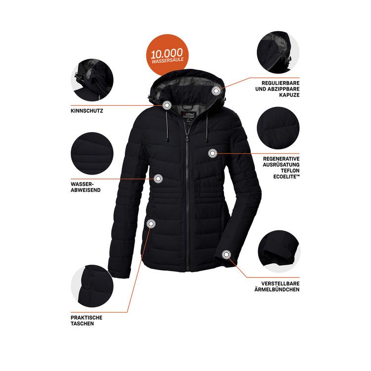 KILLTEC KILLTEC KOW 10 WMN QLTD JCKT Softshelljacke Damen - Schwarz0110 - 3 | SportScheck