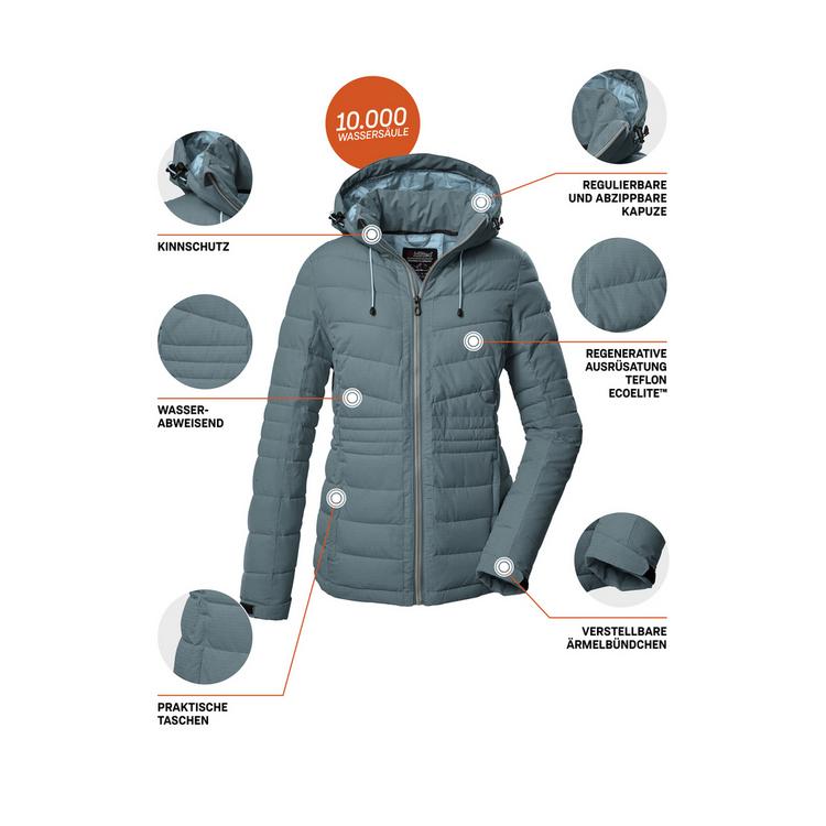 KILLTEC KILLTEC KOW 10 WMN QLTD JCKT Softshelljacke Damen - Blau305 - 3 | SportScheck