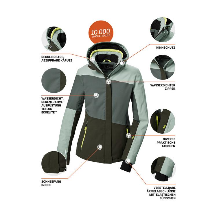 KILLTEC KILLTEC KSW 67 WMNJCKT Skijacke Damen - Gr&uuml;n2048 - 11 | SportScheck
