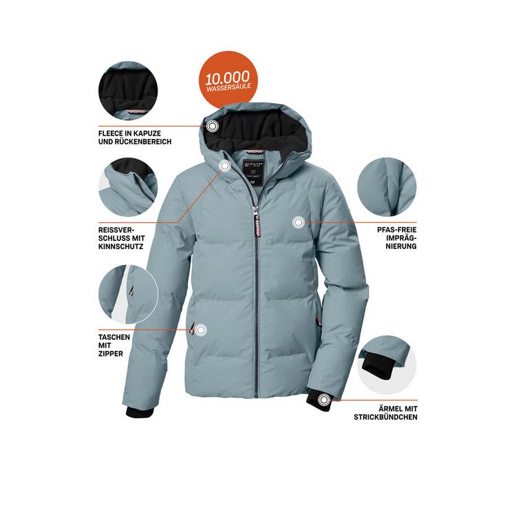 KILLTEC KILLTEC KOW 357 GRLS QLTD JCKT Softshelljacke Kinder - Rauchblau342 - 3 | SportScheck