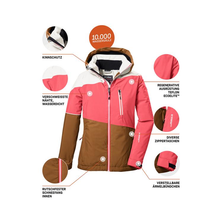 KILLTEC KILLTEC KSW 331 GRLSJCKT Skijacke Kinder - Orange5030 - 10 | SportScheck