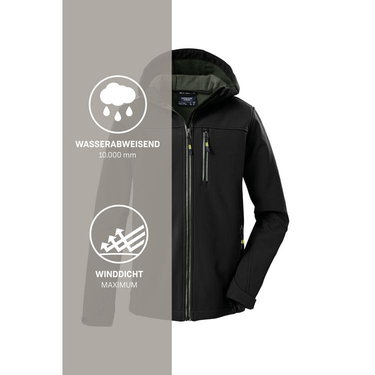 KILLTEC KILLTEC Funktionsjacke Softshelljacke Jungen - Schwarz0110 - 9 | SportScheck