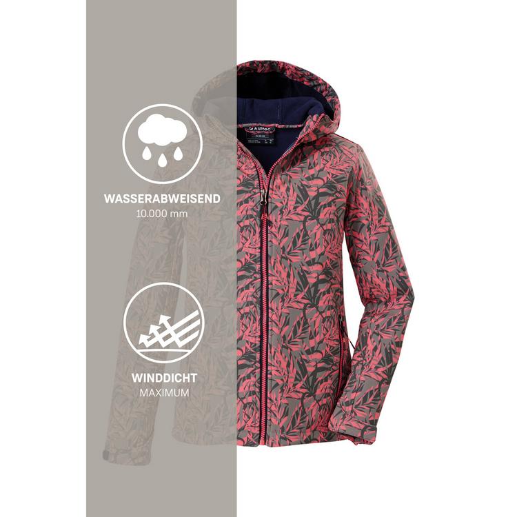 KILLTEC KILLTEC M&auml;dchen Softshelljacke Print Softshelljacke Kinder - Gr&uuml;n - 9 | SportScheck