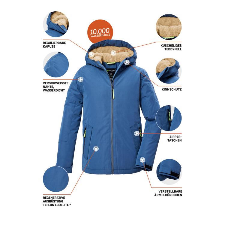KILLTEC KILLTEC KOW 377 BYS JCKT Softshelljacke Jungen - Blau3017 - 10 | SportScheck