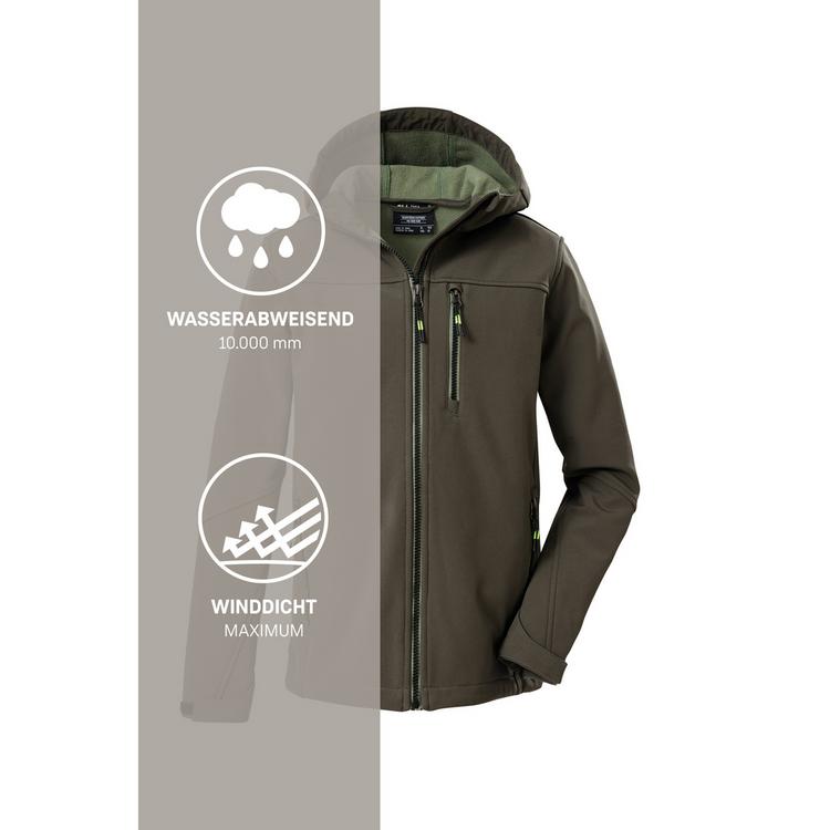 KILLTEC KILLTEC Funktionsjacke Softshelljacke Jungen - Gr&uuml;n201 - 9 | SportScheck