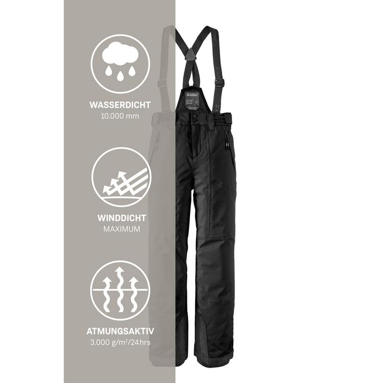 KILLTEC KILLTEC Girls Skihose 242 Skihose Kinder - Schwarz0110 - 9 | SportScheck