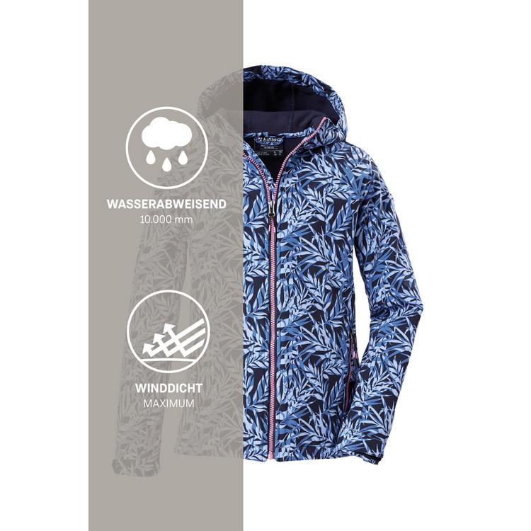 KILLTEC KILLTEC M&auml;dchen Softshelljacke Print Softshelljacke Kinder - Blau3044 - 8 | SportScheck