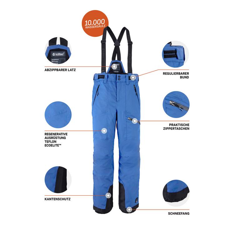 KILLTEC KILLTEC Latzhose Skihose Jungen - Blau3057 - 8 | SportScheck