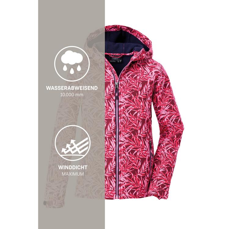 KILLTEC KILLTEC M&auml;dchen Softshelljacke Print Softshelljacke Kinder - Rose4034 - 9 | SportScheck
