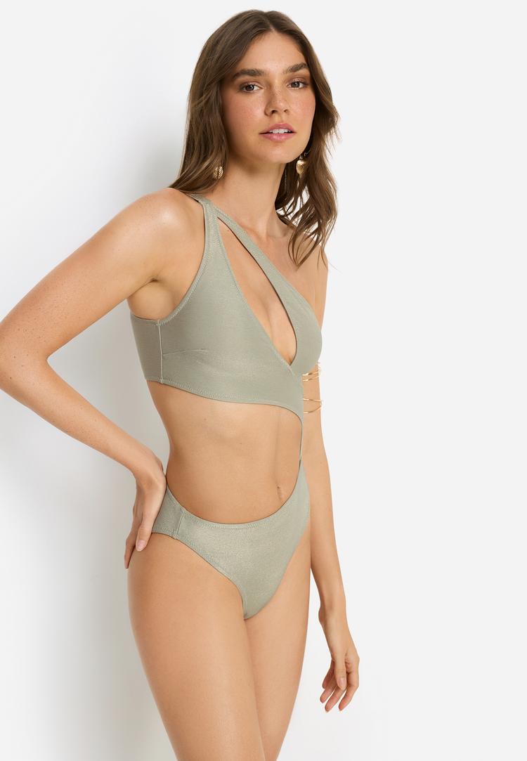 LSCN by Lascana LSCN by Lascana Badeanzug Badeanzug Damen - sage grey - 1 | SportScheck