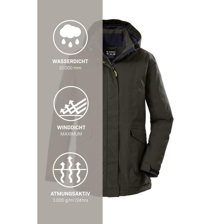 KILLTEC KILLTEC Funktionsjacke Softshelljacke Damen - Dunkeloliv111 - 9 | SportScheck