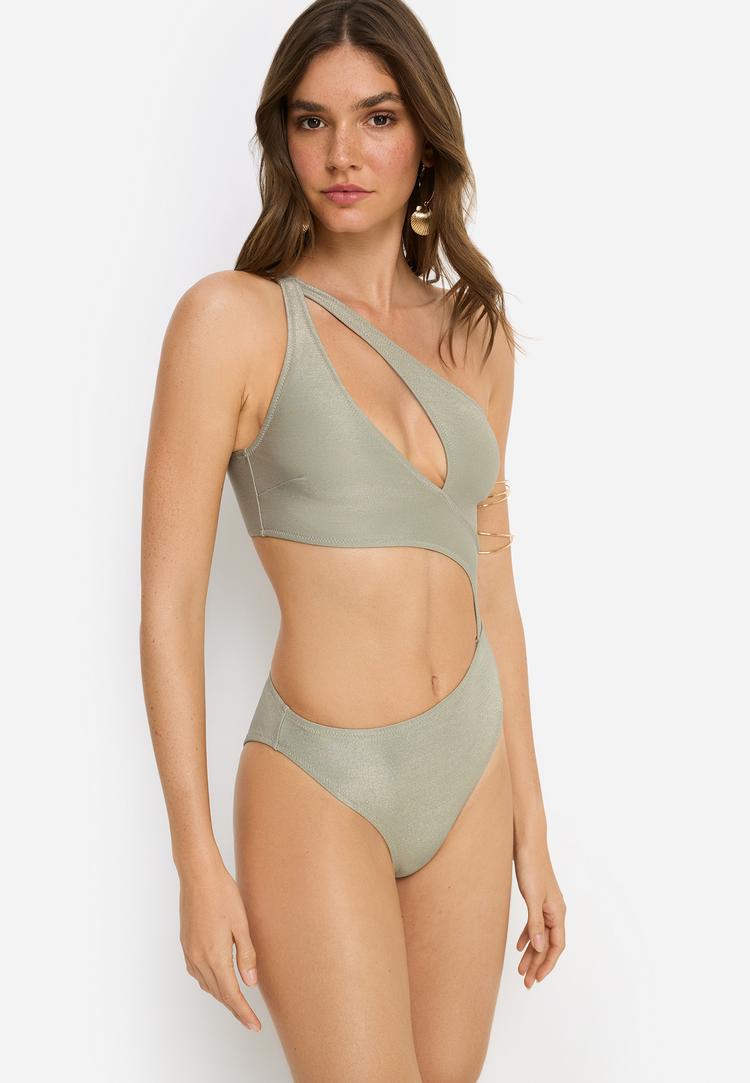 LSCN by Lascana LSCN by Lascana Badeanzug Badeanzug Damen - sage grey - 3 | SportScheck