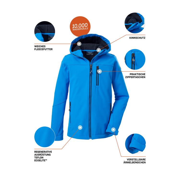KILLTEC KILLTEC Funktionsjacke Softshelljacke Jungen - Blau3057 - 8 | SportScheck