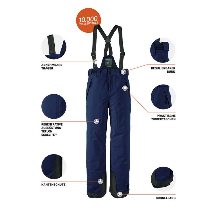 KILLTEC KILLTEC Girls Skihose 242 Skihose Kinder - Blau3098 - 8 | SportScheck
