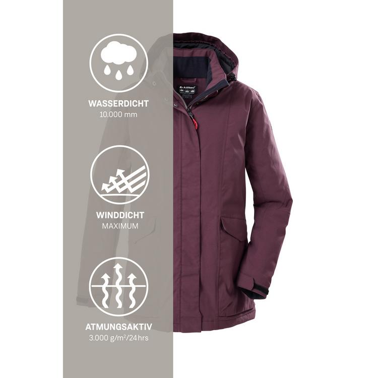 KILLTEC KILLTEC Funktionsjacke Softshelljacke Damen - Pflaume4410 - 9 | SportScheck