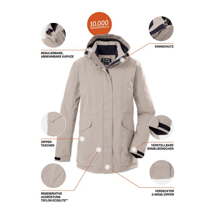 KILLTEC KILLTEC Funktionsjacke Softshelljacke Damen - Sand8110 - 8 | SportScheck