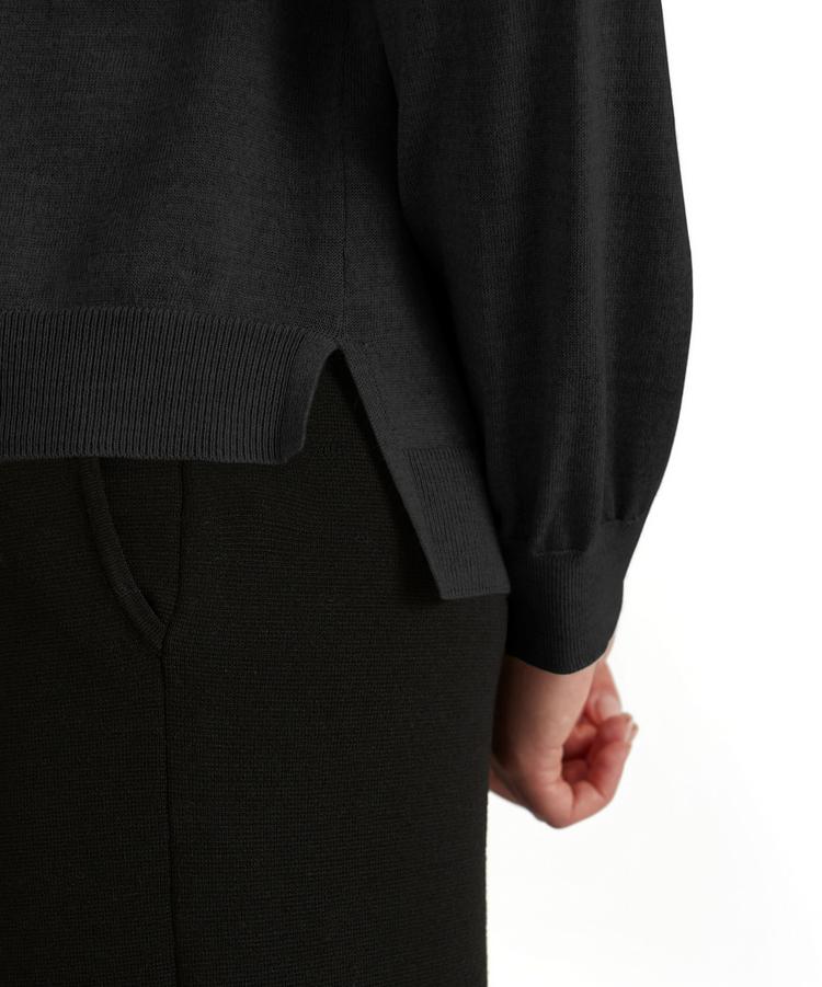 Falke Falke Cardigan New Merino Strickpullover Damen - black (3000) - 2 | SportScheck