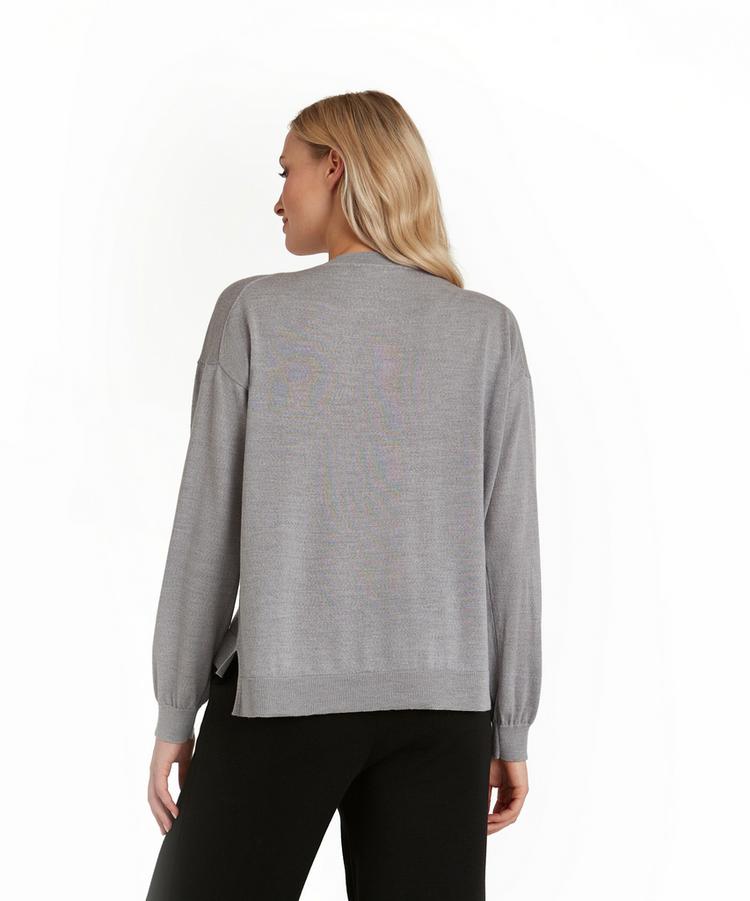 Falke Falke Cardigan New Merino Strickpullover Damen - light grey (3400) - 0 | SportScheck