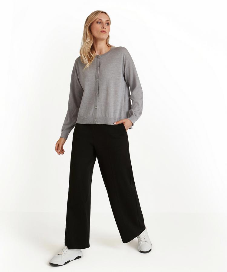 Falke Falke Cardigan New Merino Strickpullover Damen - light grey (3400) - 1 | SportScheck