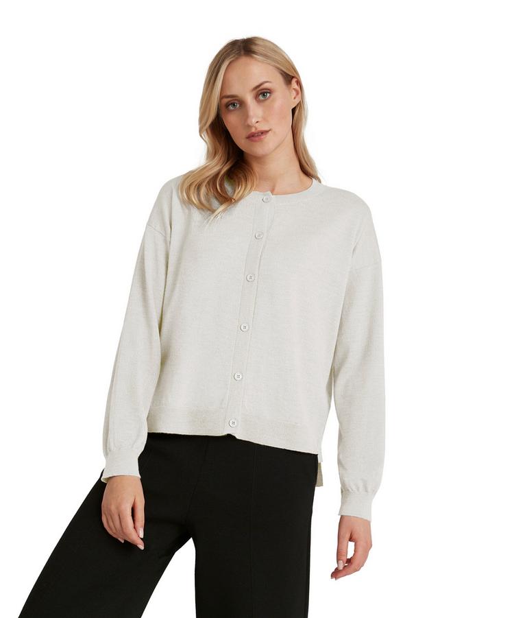 Falke Falke Cardigan New Merino Strickpullover Damen - beige mel. (4043) - 0 | SportScheck