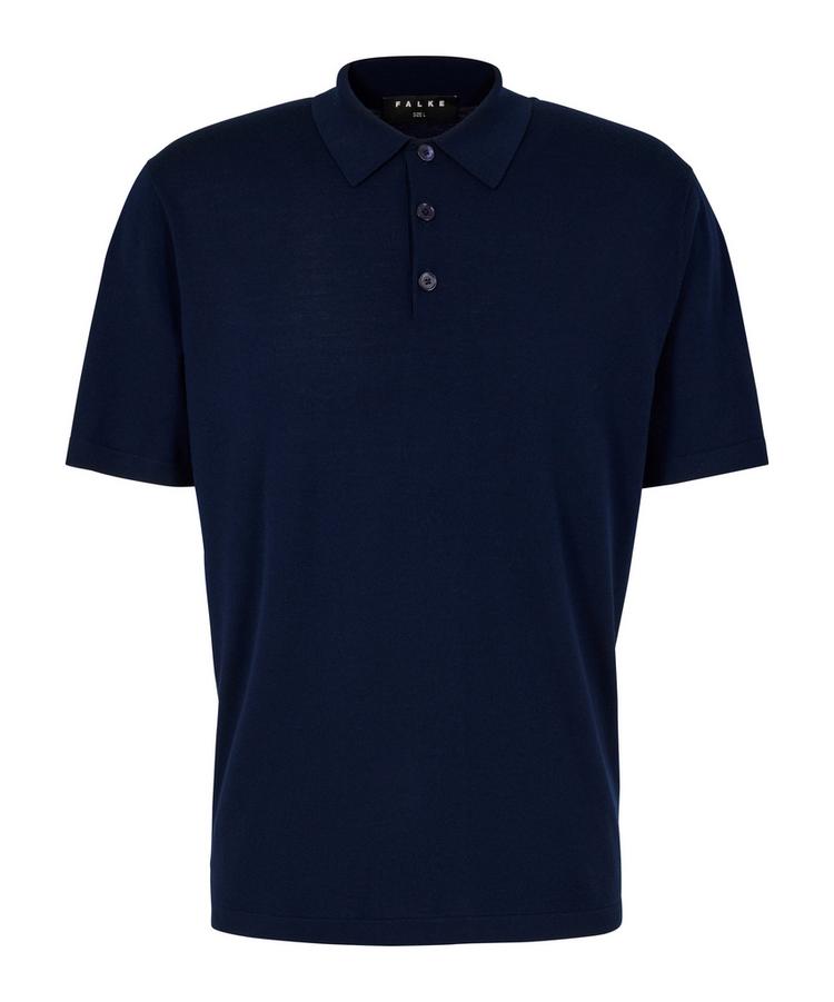 Falke Falke Merino Ultrafine Poloshirt Herren - space blue (6116) - 0 | SportScheck