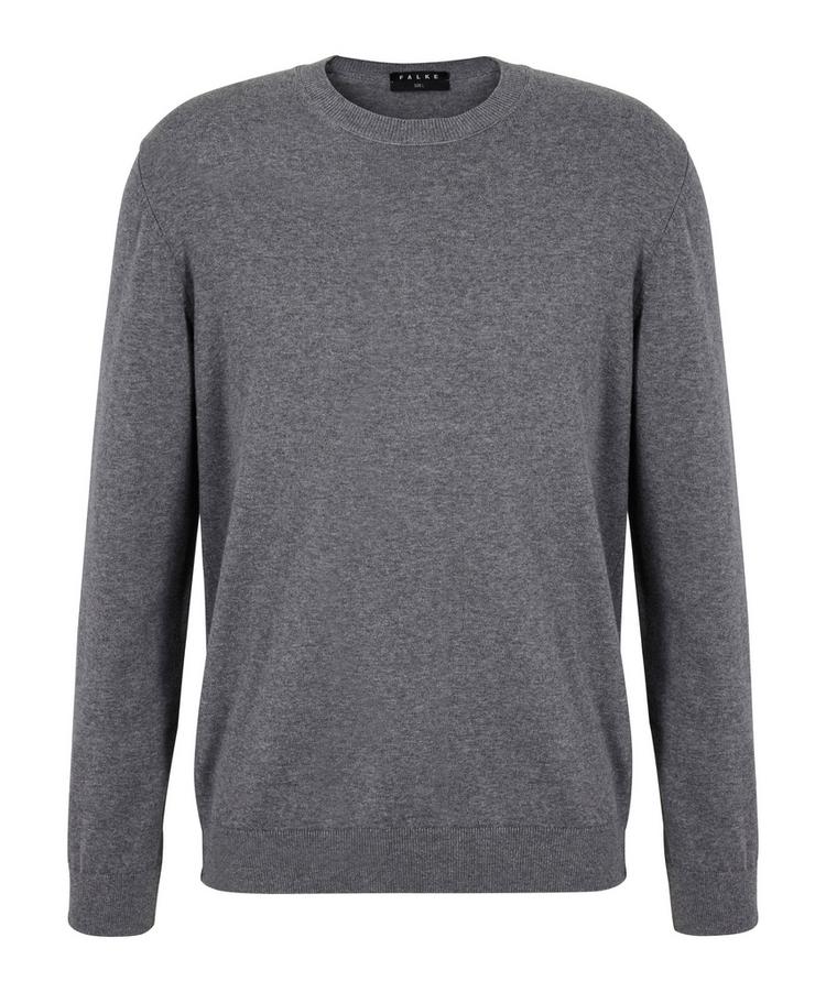 Falke Falke Cotton Crew Neck Strickpullover Herren - light greymel. (3390) - 0 | SportScheck
