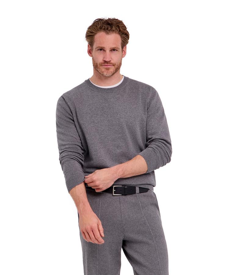 Falke Falke Cotton Crew Neck Strickpullover Herren - light greymel. (3390) - 0 | SportScheck