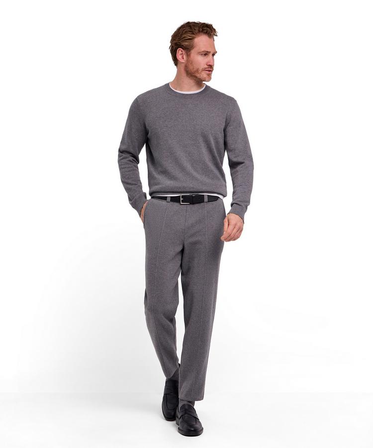 Falke Falke Cotton Crew Neck Strickpullover Herren - light greymel. (3390) - 1 | SportScheck