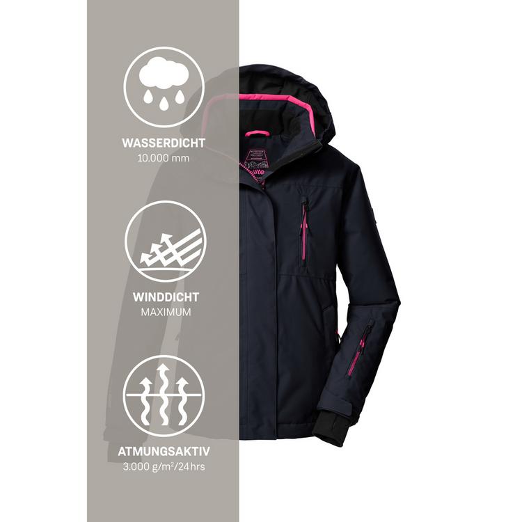 KILLTEC KILLTEC KSW 205 GRLS SKI JCKT Skijacke Kinder - Schwarz01106 - 4 | SportScheck