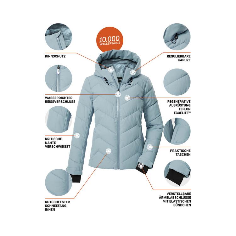 KILLTEC KILLTEC KSW 31 WMN SKI QLTD JCKT Skijacke Damen - Kristallblau - 3 | SportScheck