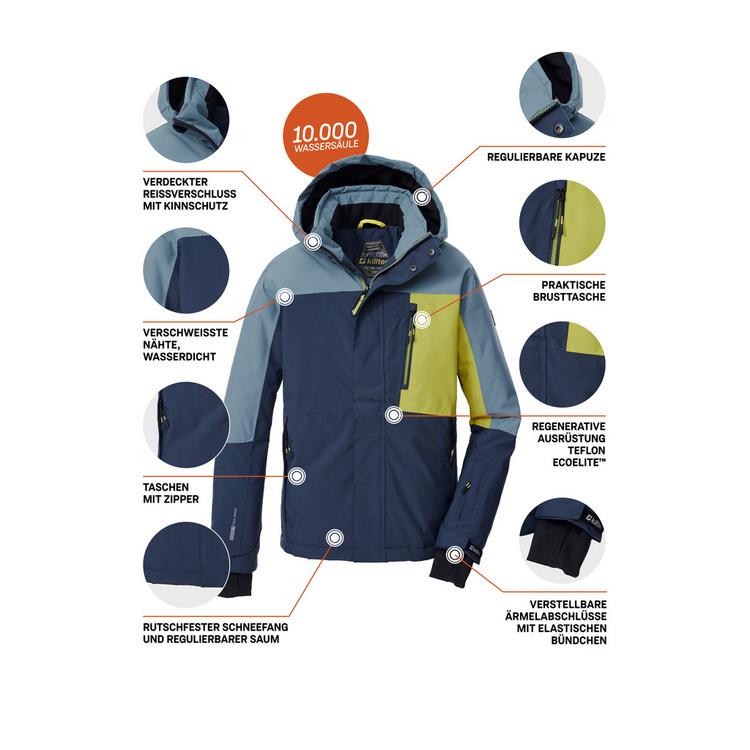 KILLTEC KILLTEC KSW 200 BYS SKI JCKT Skijacke Kinder - Blau3023 - 3 | SportScheck