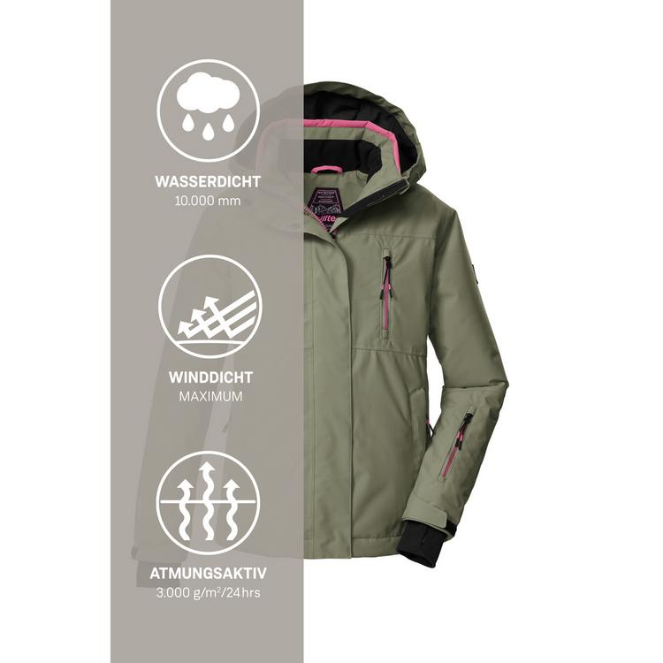 KILLTEC KILLTEC KSW 205 GRLS SKI JCKT Skijacke Kinder - Gr&uuml;n2044 - 4 | SportScheck