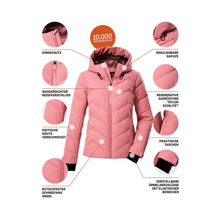KILLTEC KILLTEC KSW 31 WMN SKI QLTD JCKT Skijacke Damen - Pink4714 - 3 | SportScheck