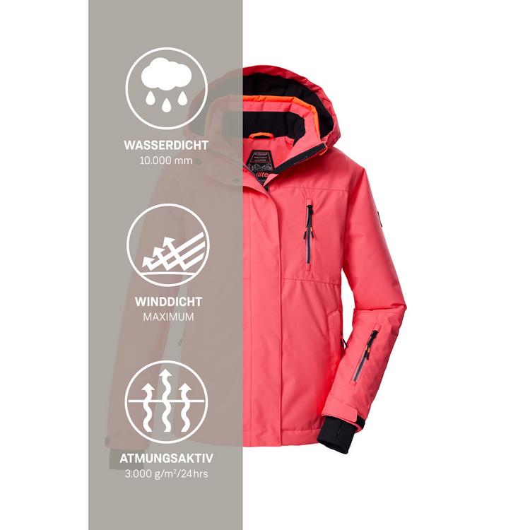 KILLTEC KILLTEC KSW 205 GRLS SKI JCKT Skijacke Kinder - Pink4718 - 4 | SportScheck