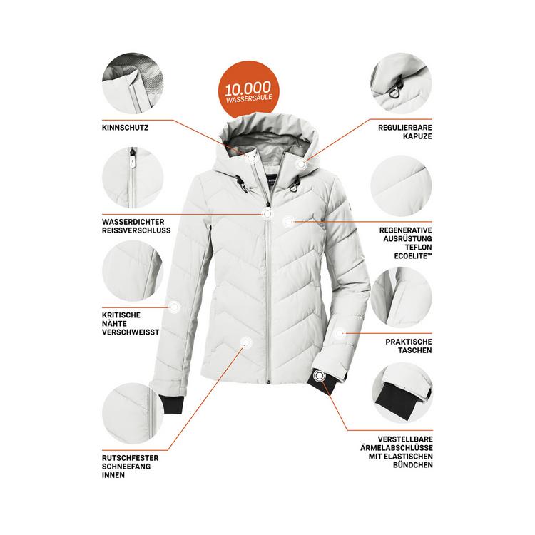 KILLTEC KILLTEC KSW 31 WMN SKI QLTD JCKT Skijacke Damen - Wei&szlig;951 - 3 | SportScheck