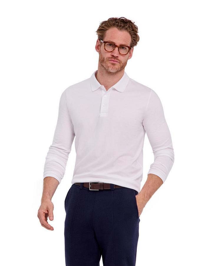 Falke Falke Pima Interlock Polo Poloshirt Herren - white (2000) - 0 | SportScheck