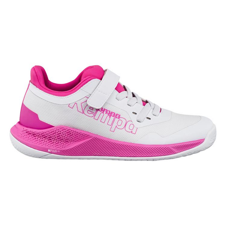 Kempa Kempa Kourtfly Jr Hallenschuhe Kinder - wei&szlig;/pink - 1 | SportScheck