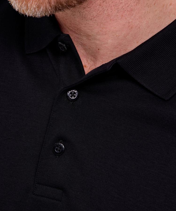 Falke Falke Pima Interlock Polo Poloshirt Herren - black (3000) - 3 | SportScheck