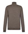 Falke Merino X-Fine Roll Neck Strickpullover Herren - capino mel (4078)