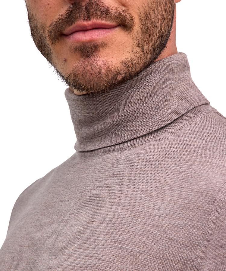 Falke Falke Merino X-Fine Roll Neck Strickpullover Herren - capino mel (4078) - 2 | SportScheck