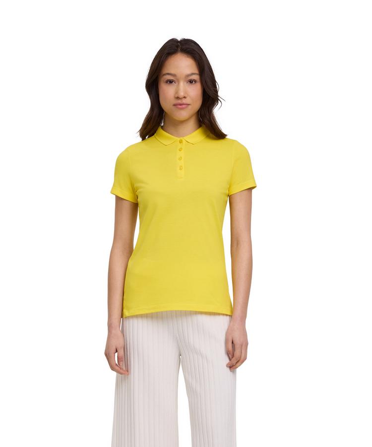 Falke Falke Pima Piqu&eacute; Polo Poloshirt Damen - sunshine (1330) - 0 | SportScheck