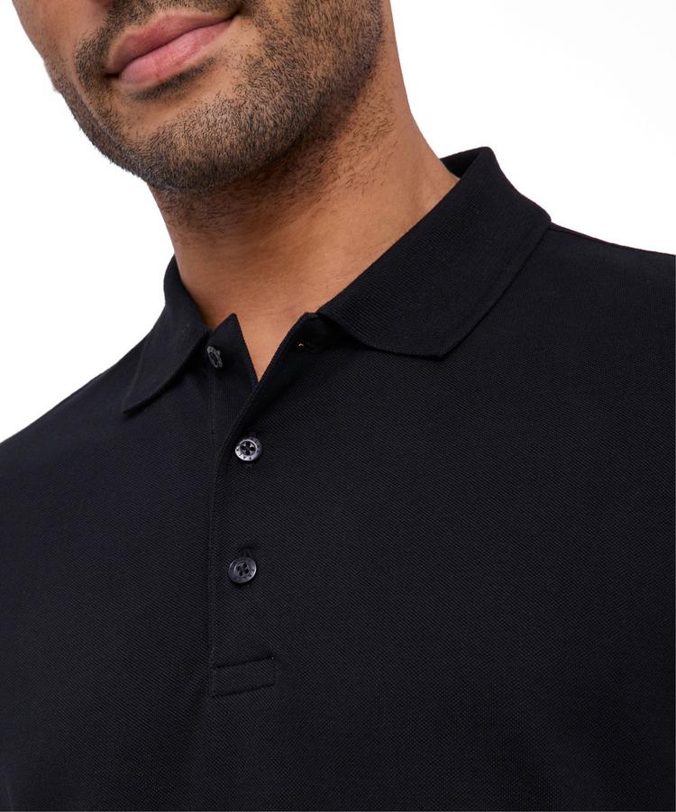 Falke Falke Pima Piqu&eacute; Polo Poloshirt Herren - black (3000) - 3 | SportScheck