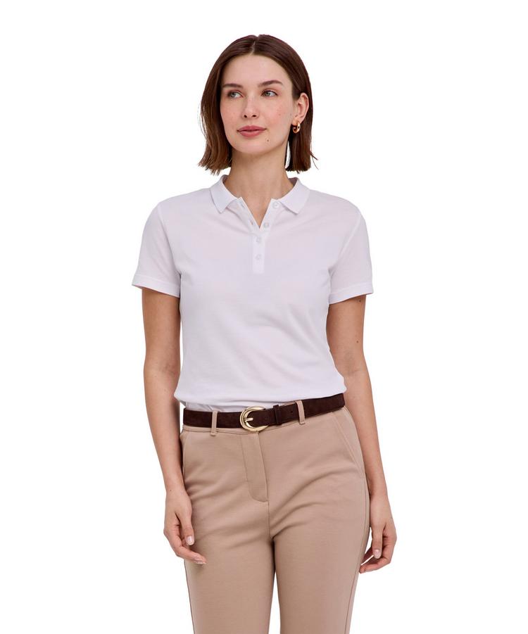 Falke Falke Pima Piqu&eacute; Polo Poloshirt Damen - white (2000) - 0 | SportScheck