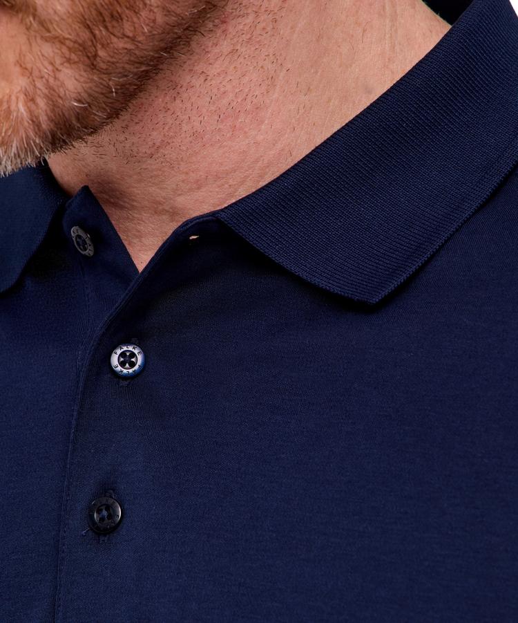 Falke Falke Pima Interlock Polo Poloshirt Herren - space blue (6116) - 3 | SportScheck