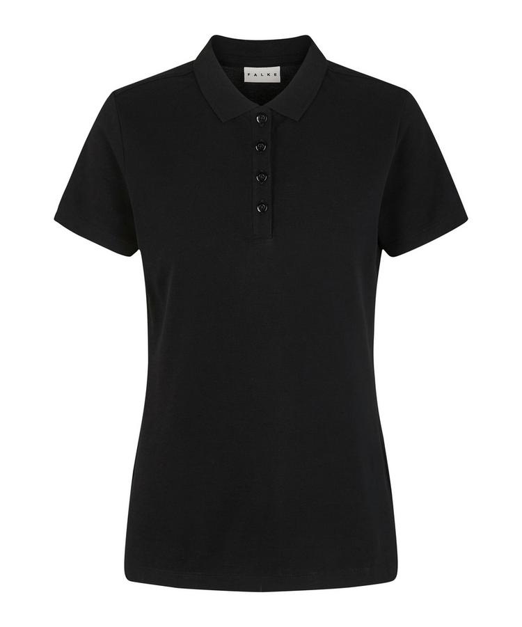Falke Falke Pima Piqu&eacute; Polo Poloshirt Damen - black (3000) - 0 | SportScheck