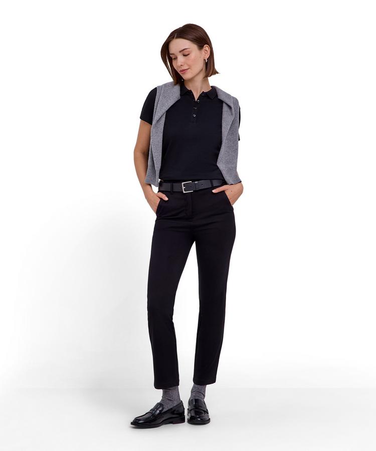 Falke Falke Pima Piqu&eacute; Polo Poloshirt Damen - black (3000) - 1 | SportScheck